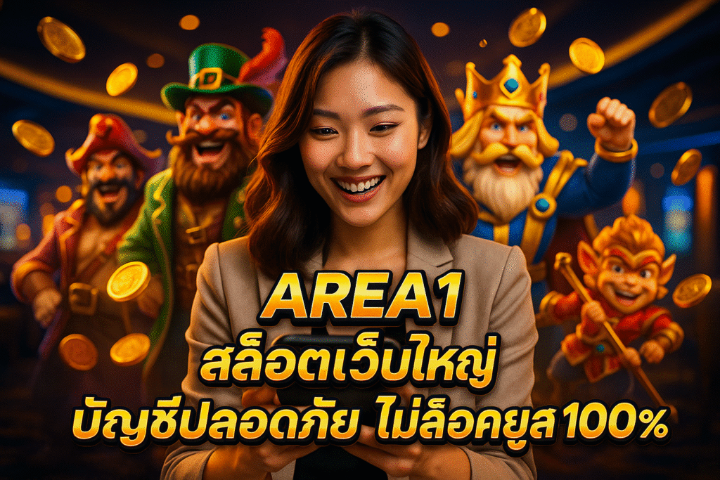 AREA1 สล็อตเว็บใหญ่ บัญชีปลอดภัย ไม่ล็อคยูส 100%