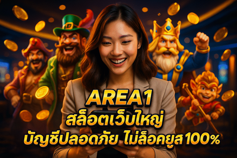 AREA1 สล็อตเว็บใหญ่ บัญชีปลอดภัย ไม่ล็อคยูส 100%