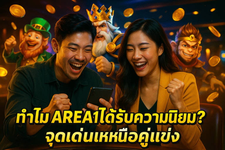 ทำไม AREA1 ได้รับความนิยม? จุดเด่นเหนือคู่แข่ง